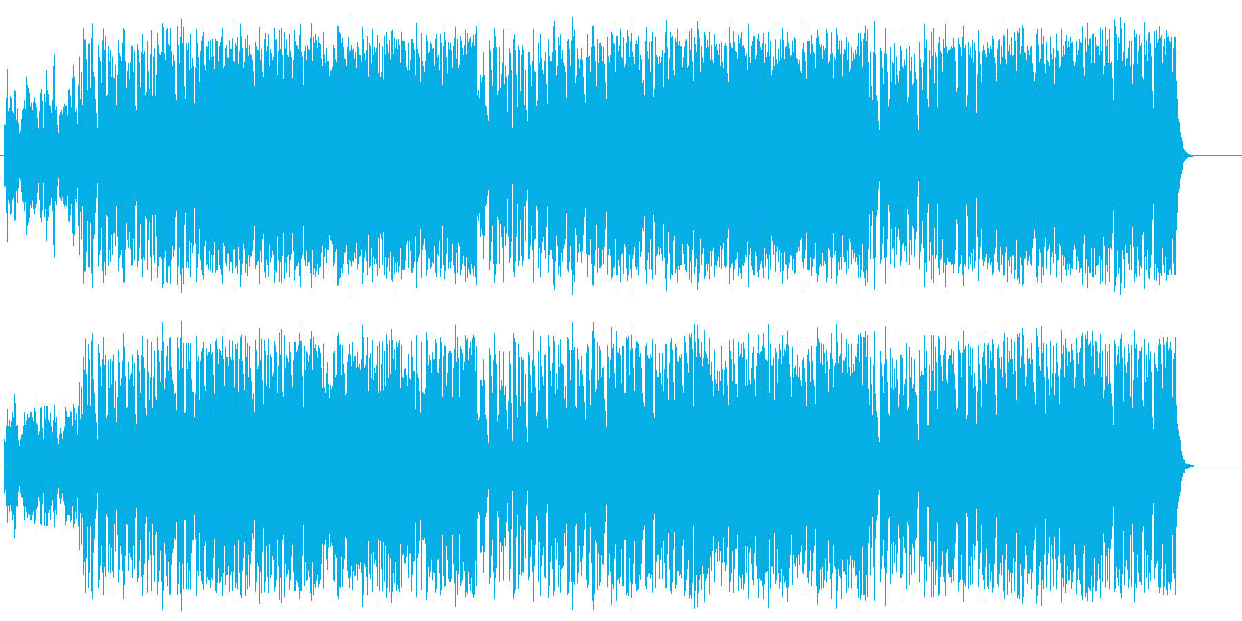 若者の力強いファンク/ロックの再生済みの波形