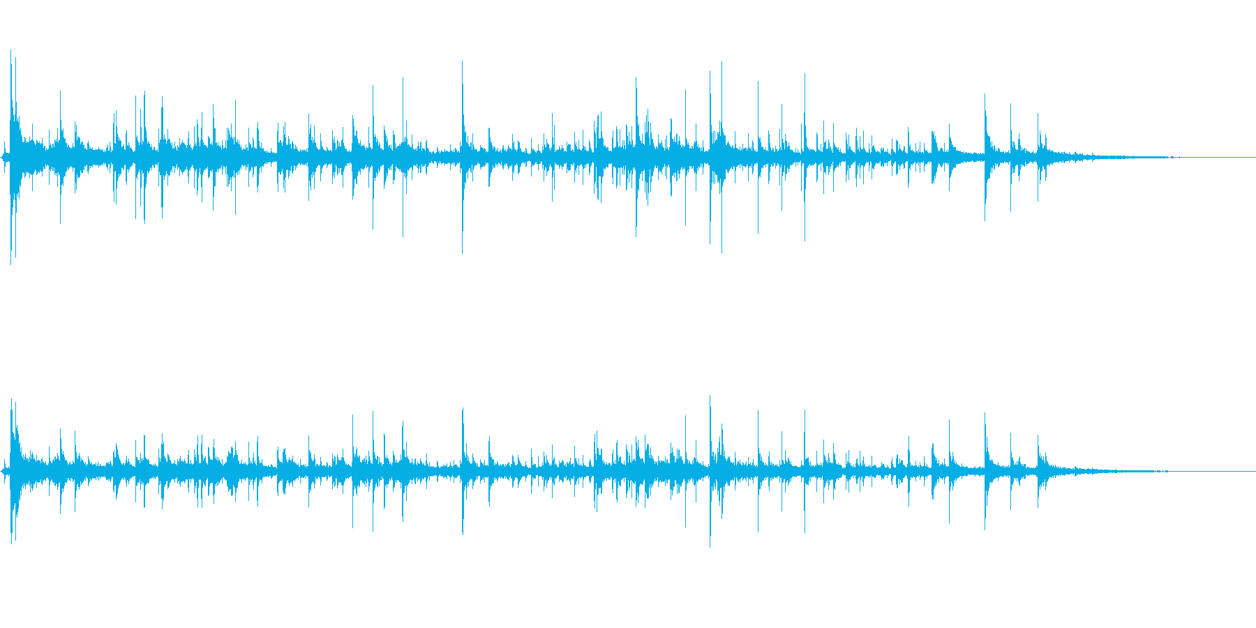 水の音(せせらぎ、水道、湧水)の再生済みの波形