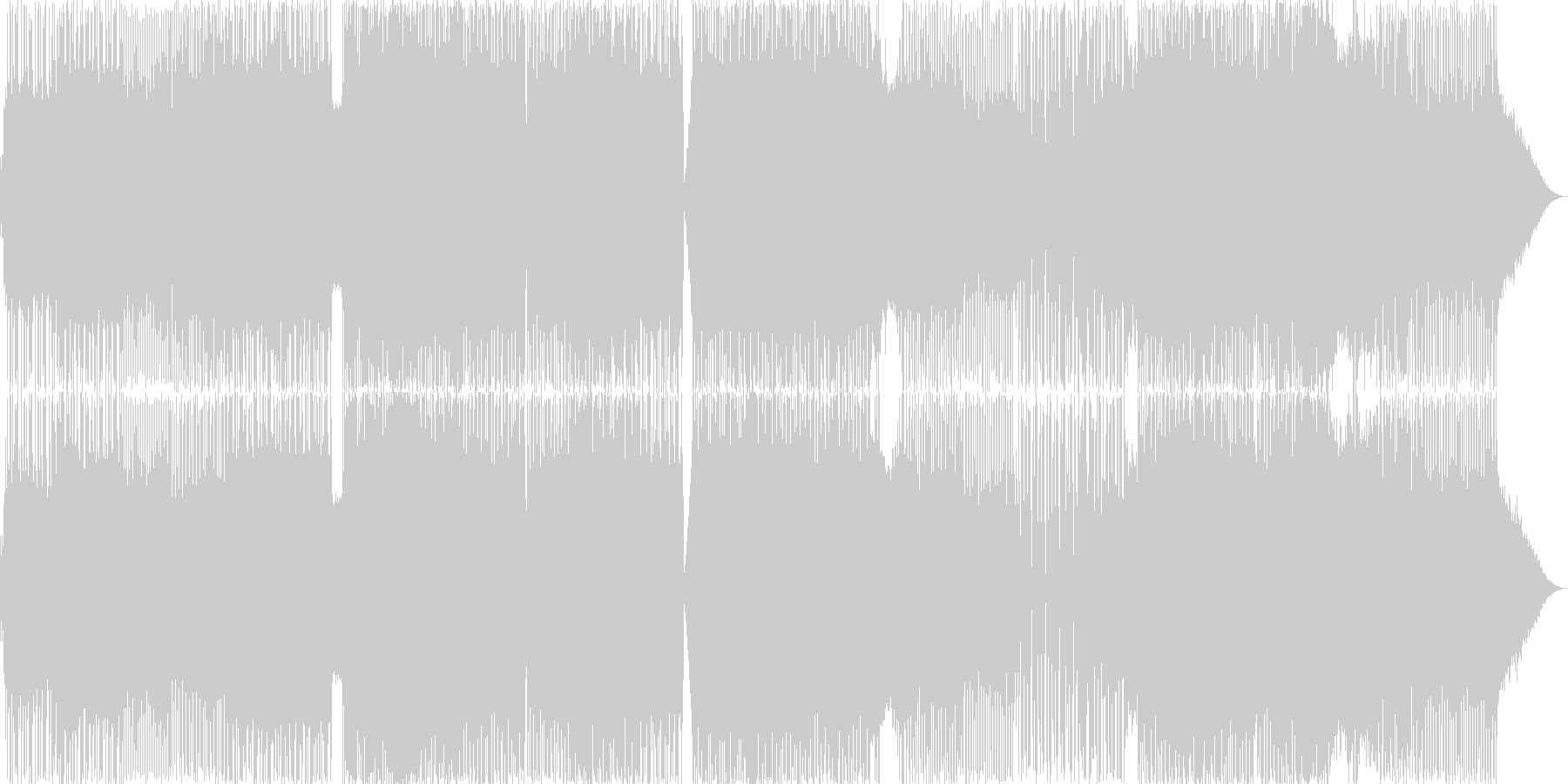 疾走感のあるロックインストの未再生の波形