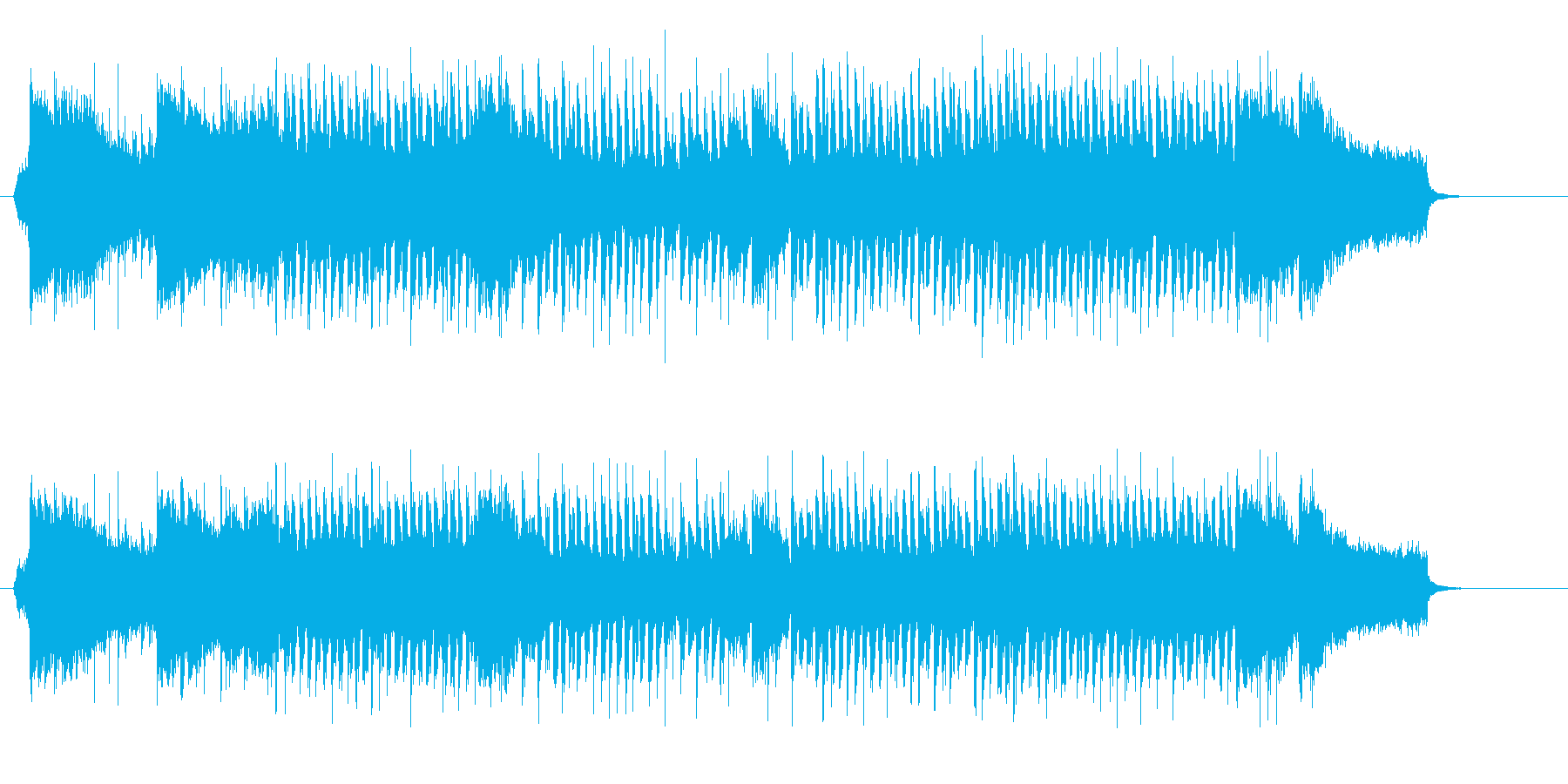 明るくさわやかな朝の活動にお似合いの曲の再生済みの波形