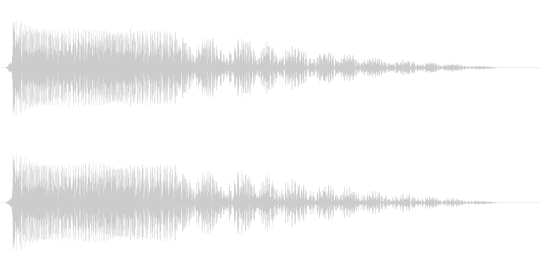 ビヨヨヨーン(低音強め)の未再生の波形