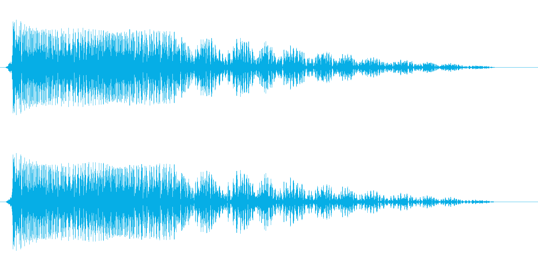 ビヨヨヨーン(低音強め)の再生済みの波形