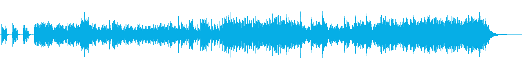 ベルの音が優しい世界観を作るバラードの再生済みの波形