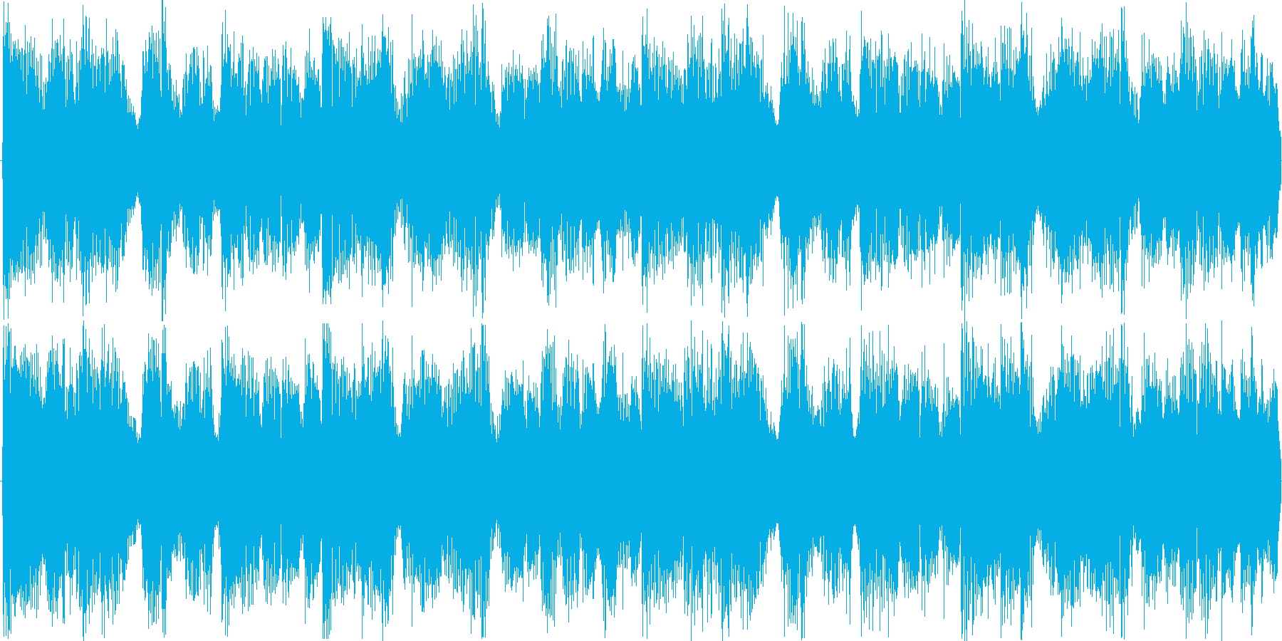 ドラムンベースを基本にした楽曲です。の再生済みの波形