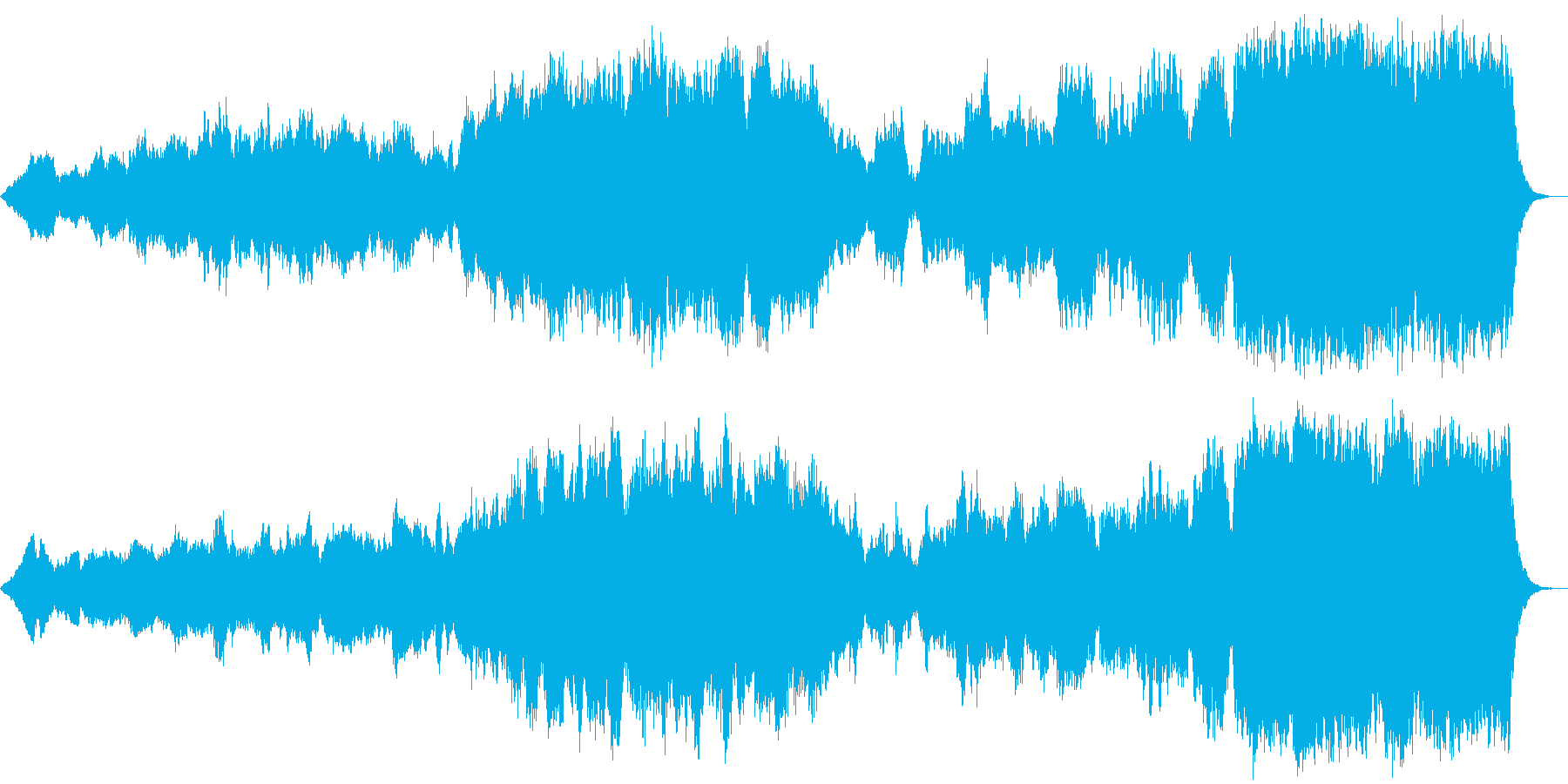 地球を讃えるクラシック曲の再生済みの波形
