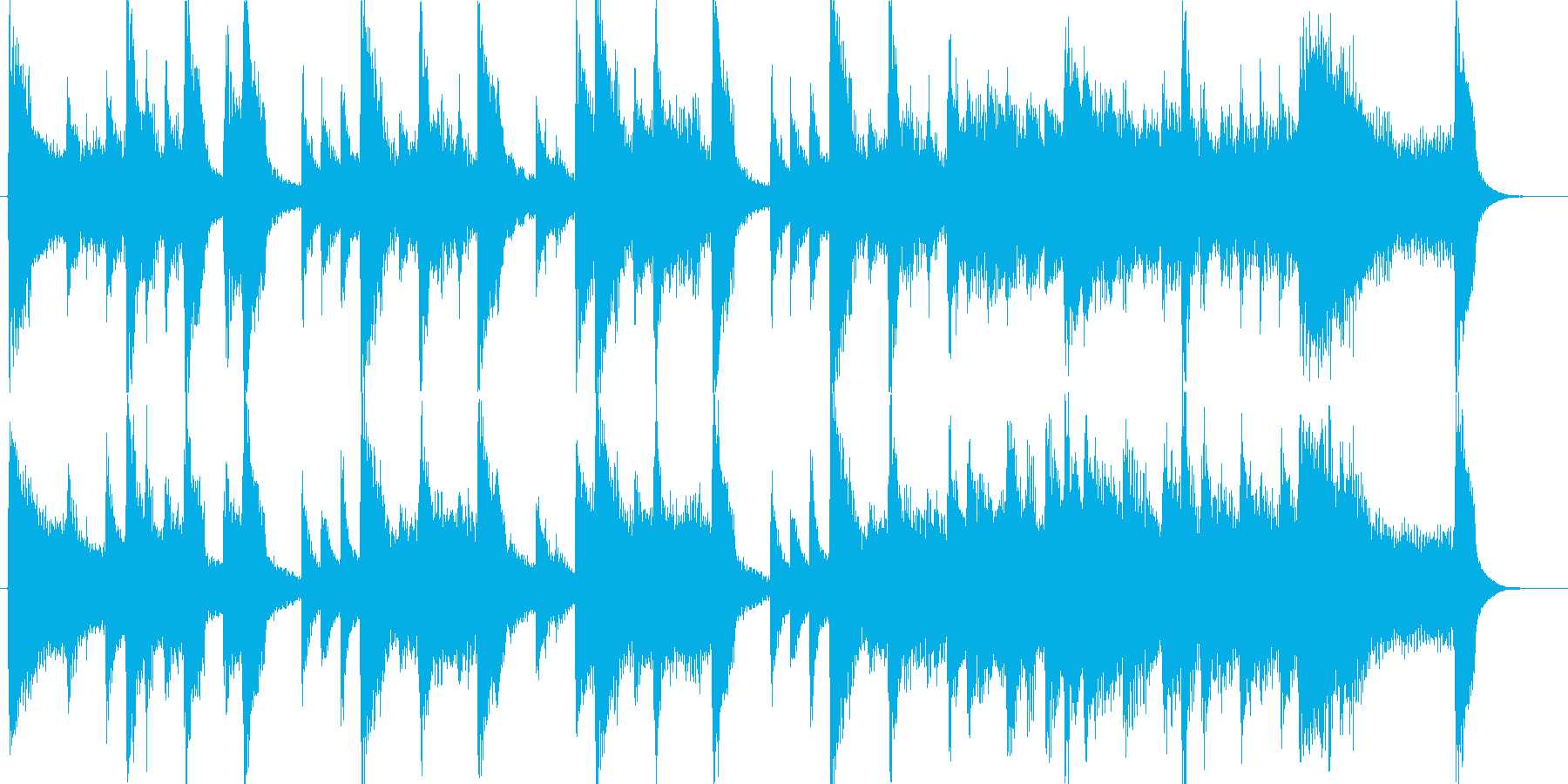 高音質♪和風出囃子ジングルインディアン風の再生済みの波形