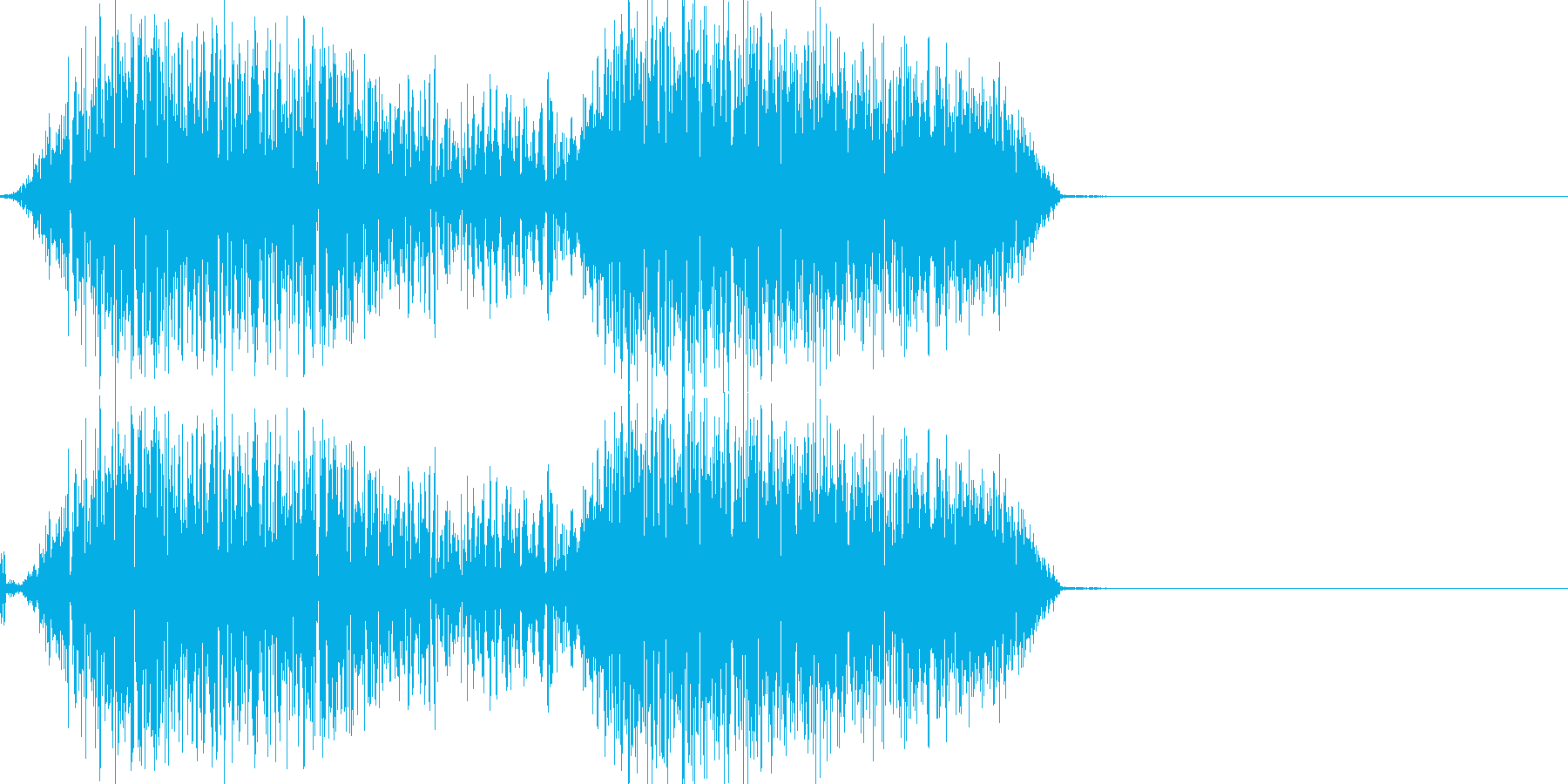 バシュッ(少し軽めの斬撃音)の再生済みの波形