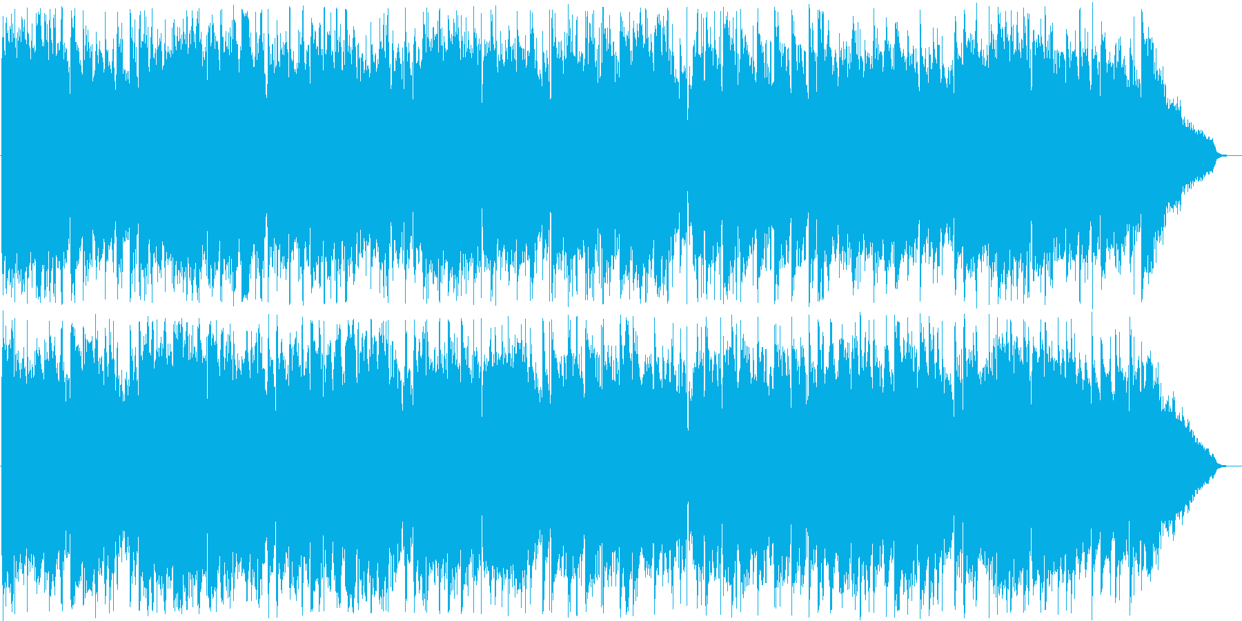 メランコリックで寂しい感じのメロディーの再生済みの波形