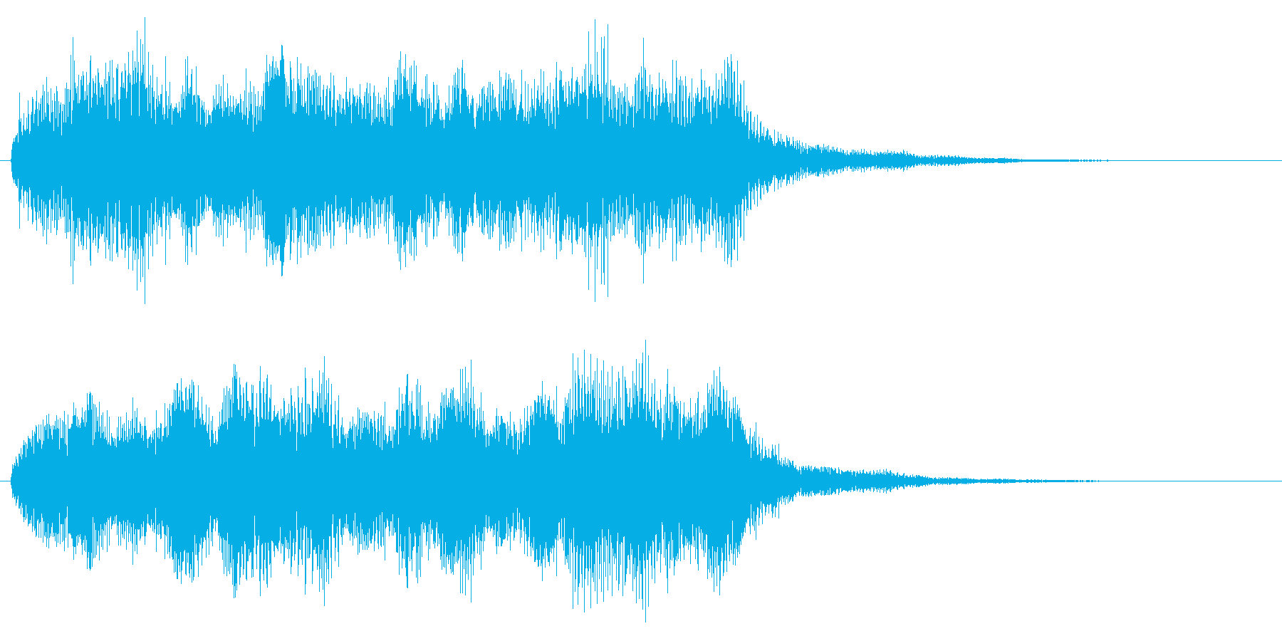 オーケストラ系のクリア音 レベルアップの再生済みの波形