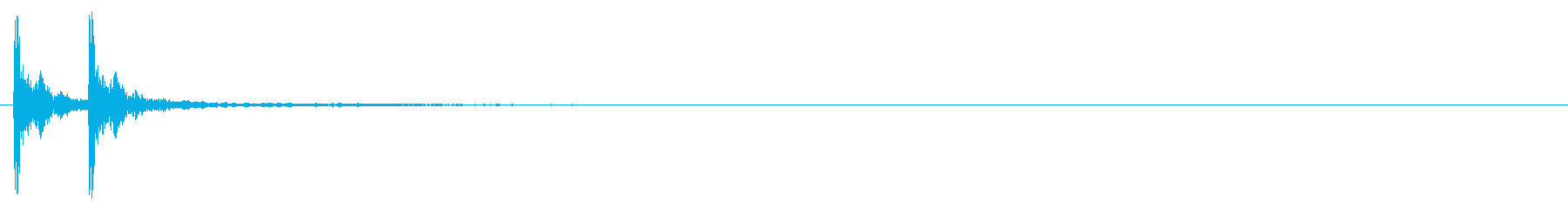 The sound of the beat of the music piece "Kakan" Kabuki's reproduced waveform
