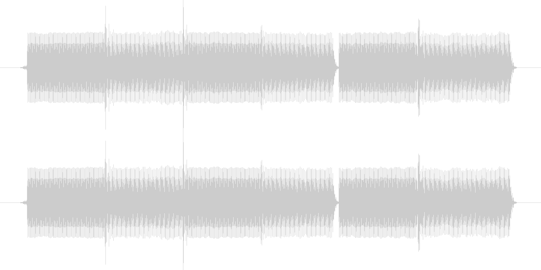 正解の時の効果音の未再生の波形