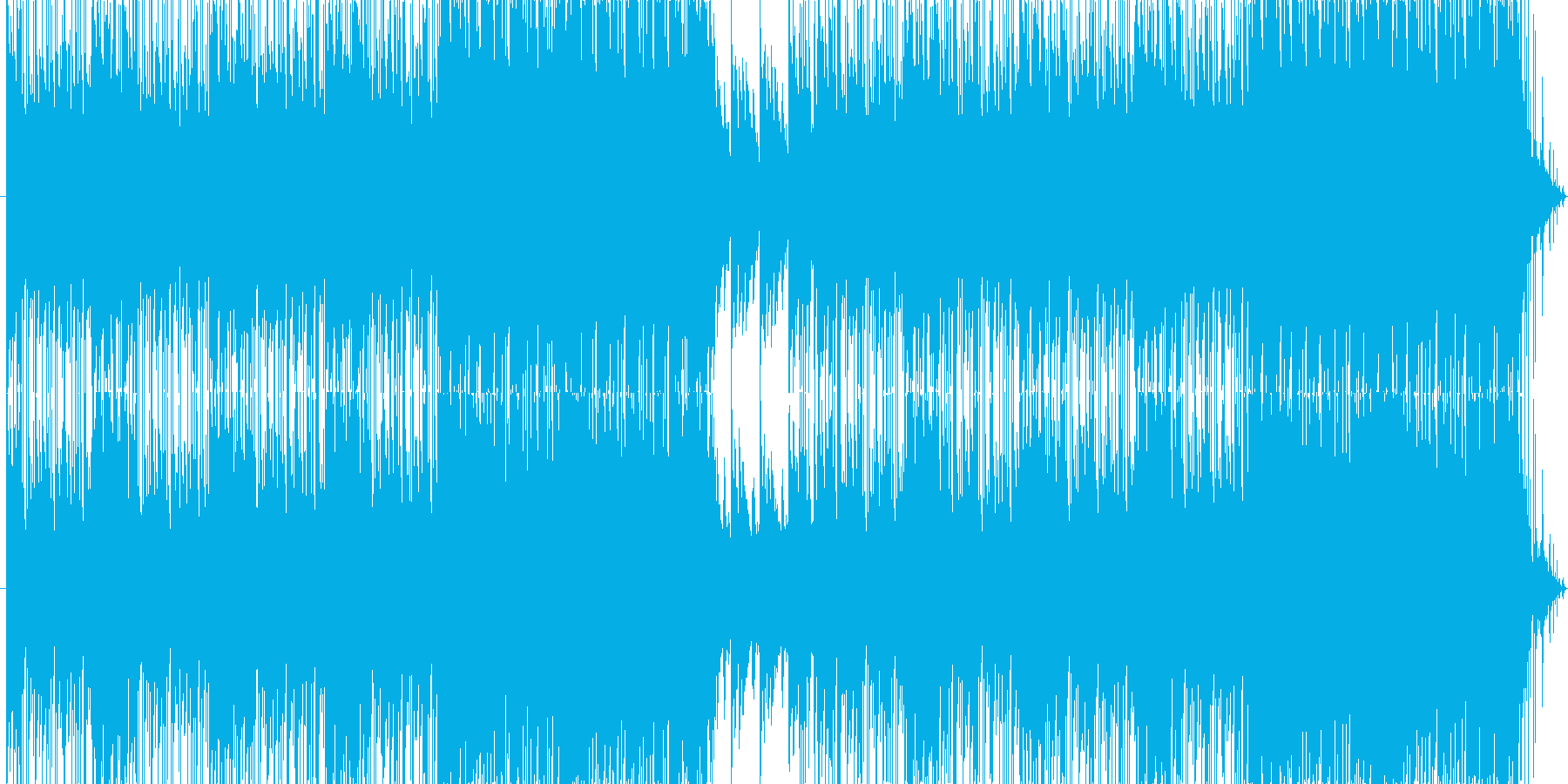 不気味でファンタジックなBGMの再生済みの波形