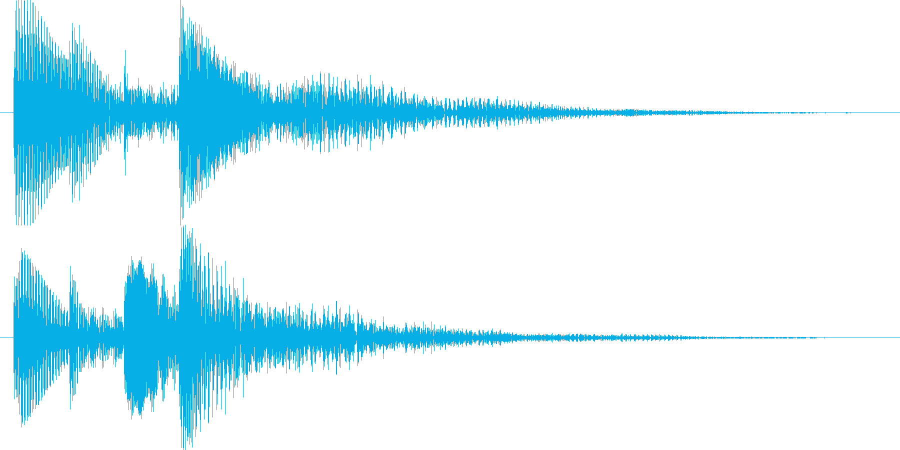 テロリラン(スロットでの確定音)の再生済みの波形
