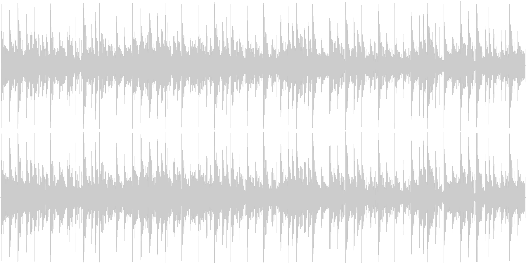 電子的な音で繰り返される楽曲です。の未再生の波形