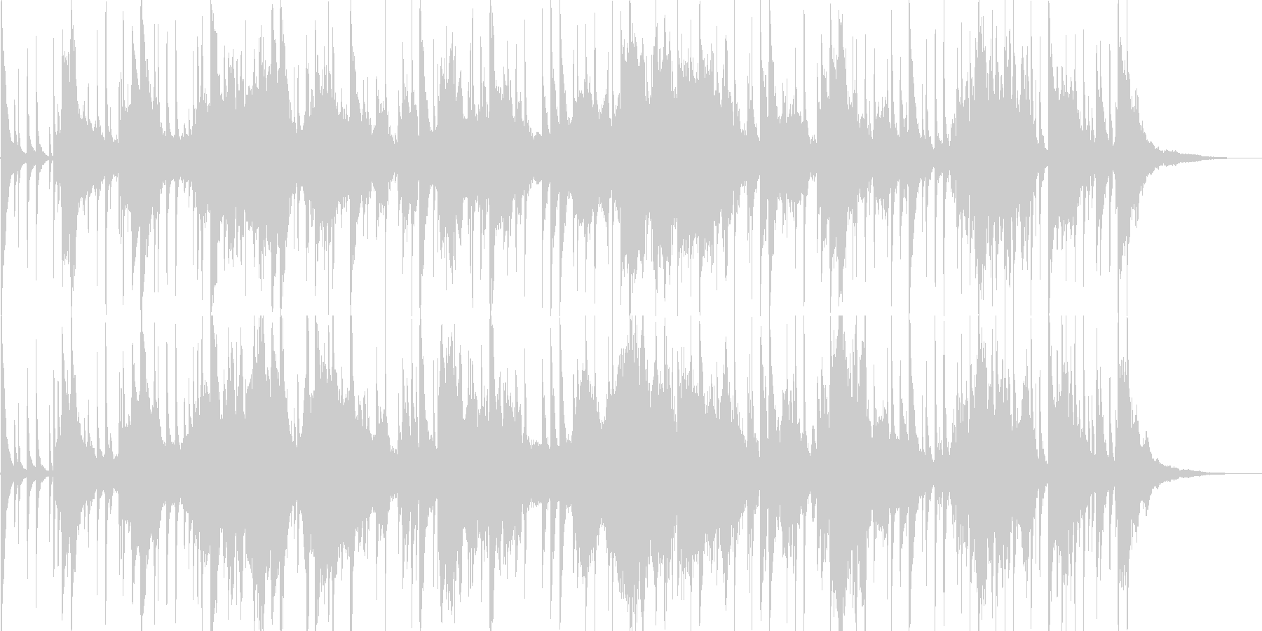 アラビア風の雰囲気のBGM1の未再生の波形