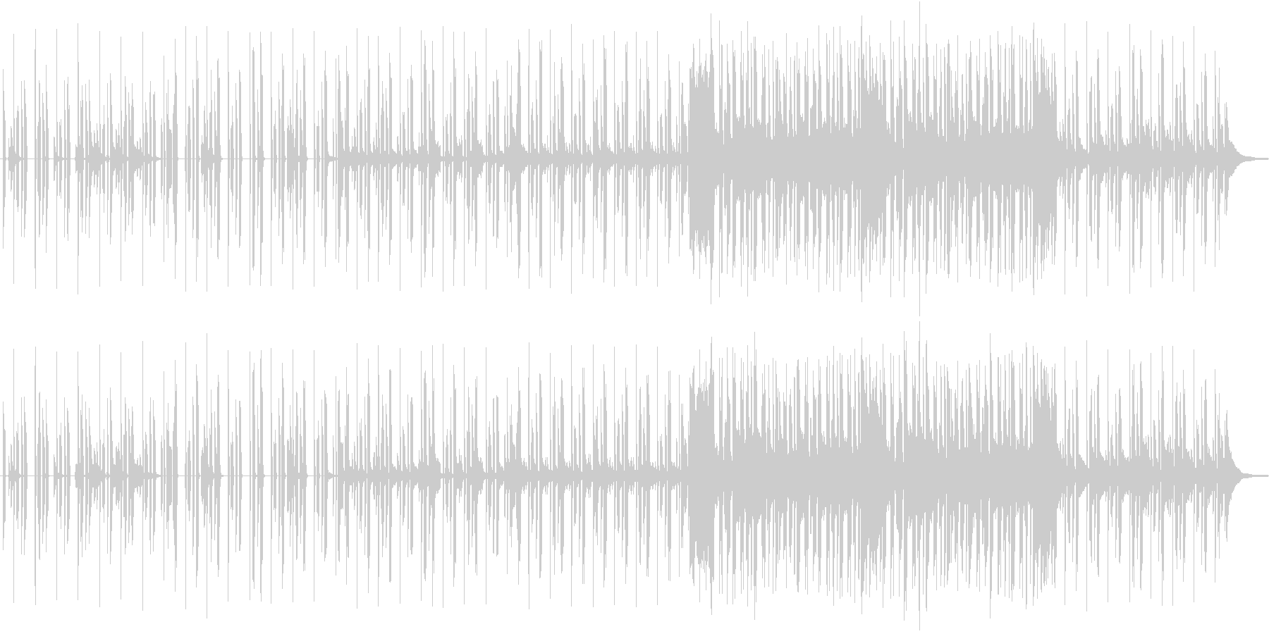 しっとりとしたRandB風の楽曲です。の未再生の波形