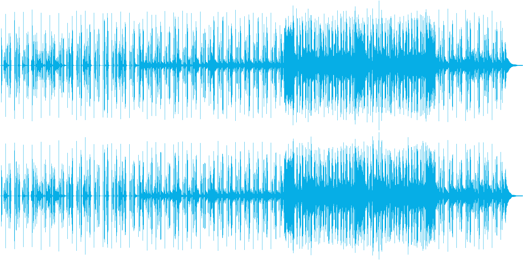 しっとりとしたRandB風の楽曲です。の再生済みの波形