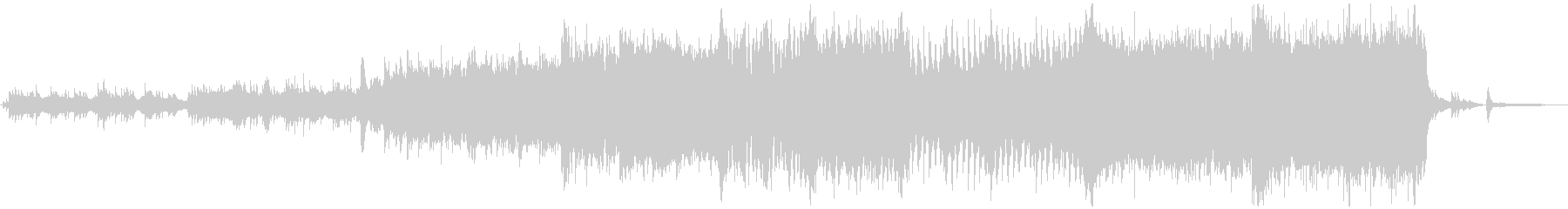 Spectacular, dramatic Japanese-style dance BGM's unreproduced waveform
