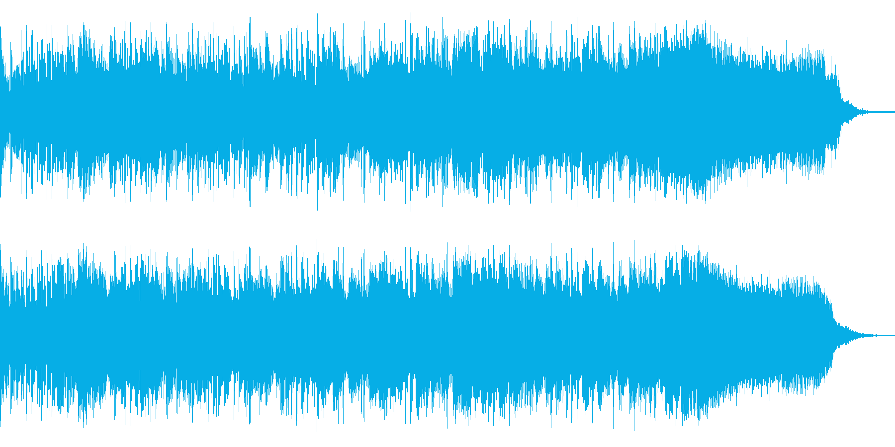 良くある明るい元気な感じの曲ですが、エ…の再生済みの波形