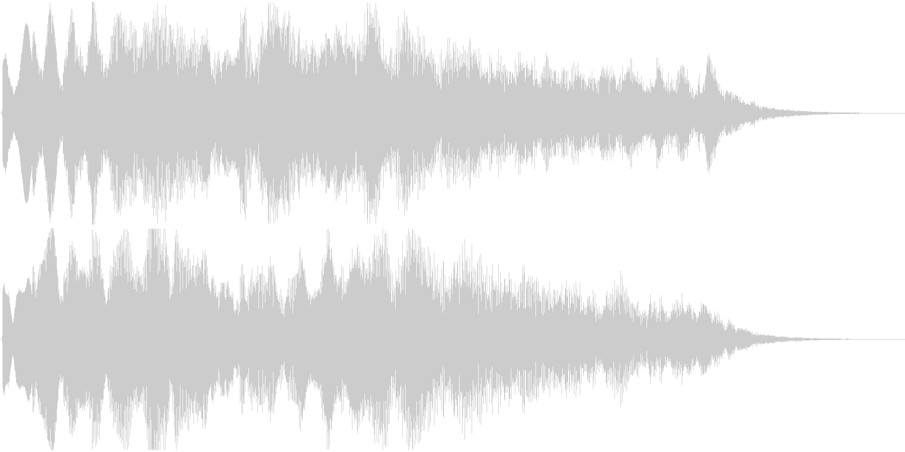 短めのシーンを演出する音です。の未再生の波形