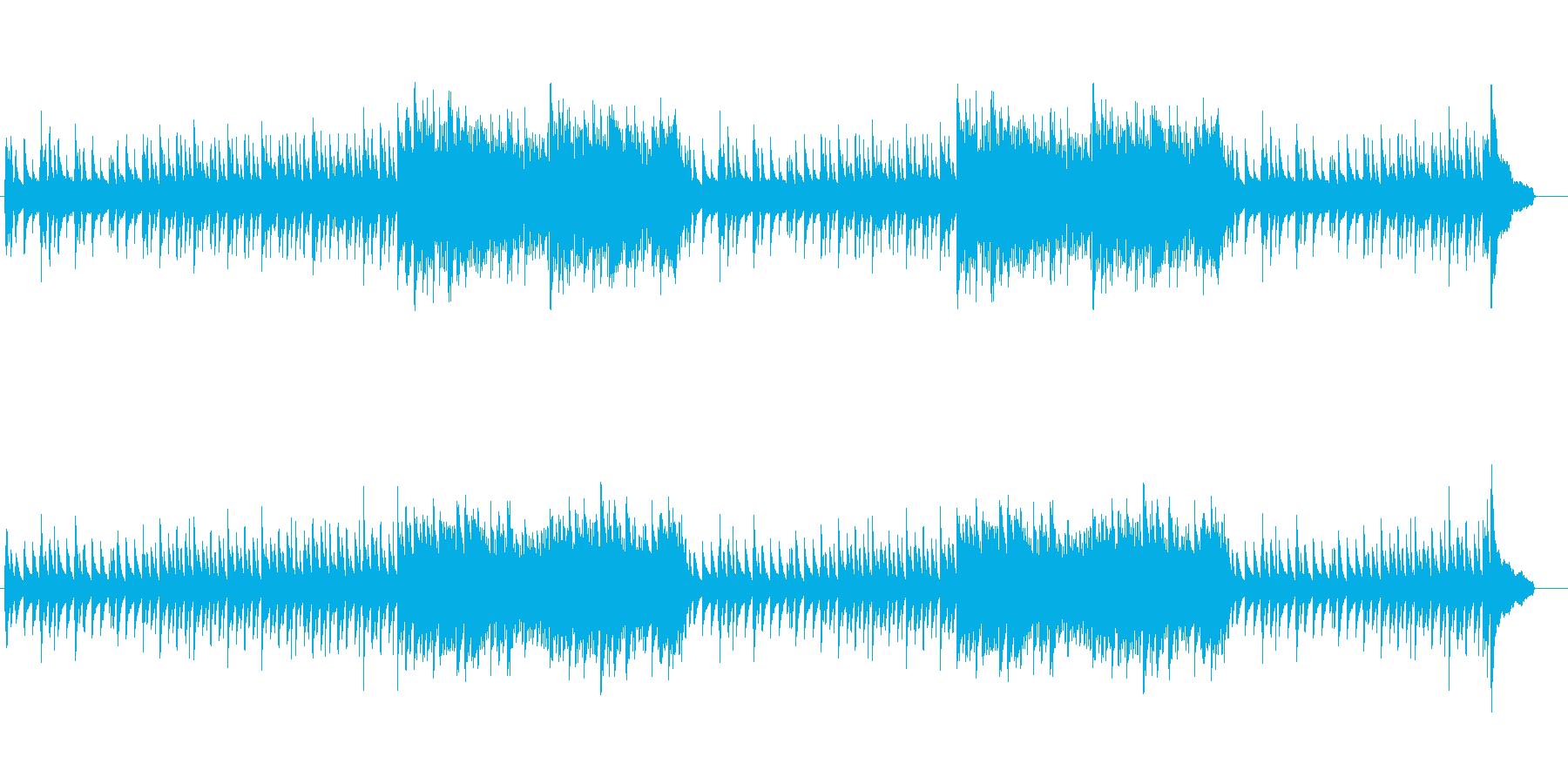 優雅でメロディアスなピアノ曲の再生済みの波形