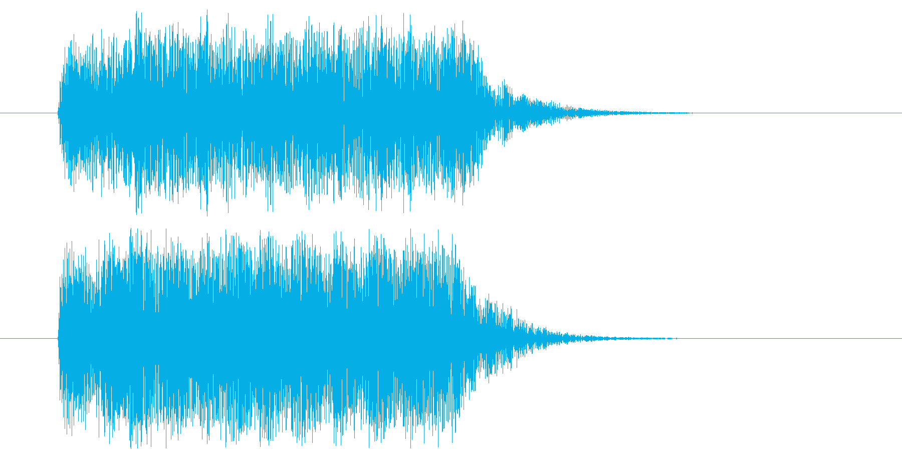 楽しそうだけど落ち着きのある着信音の再生済みの波形