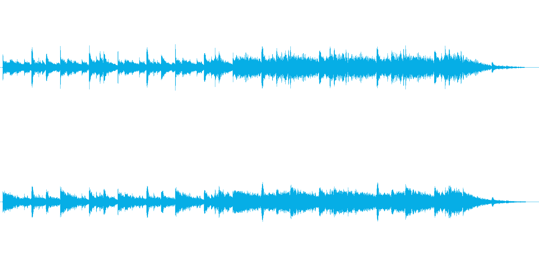 ゲームのゲームオーバー風な楽曲です。の再生済みの波形