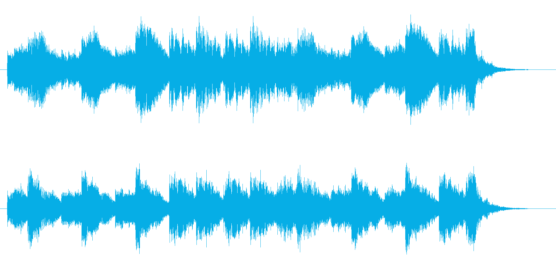 静かでゆったりとした幻想曲の再生済みの波形
