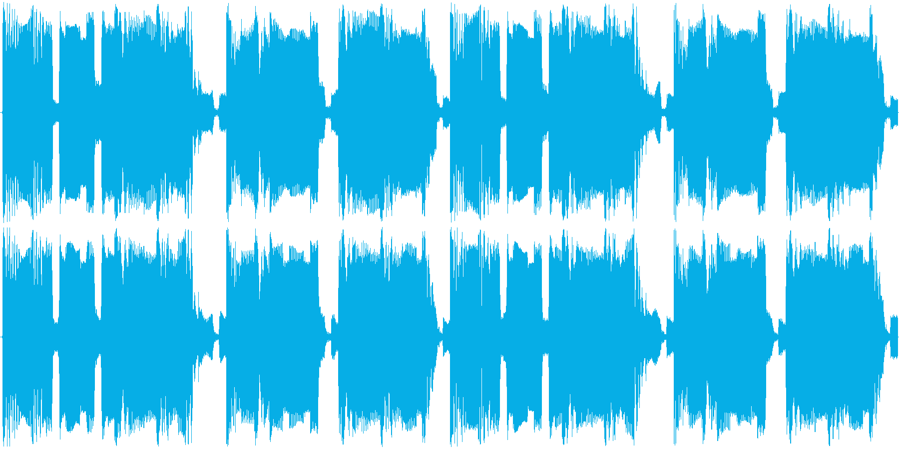 短い曲ですの再生済みの波形