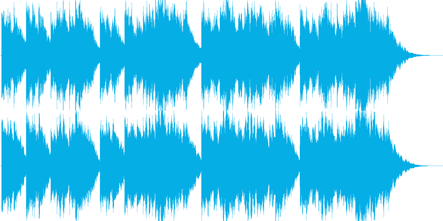 少しせつないシンセの曲ですの再生済みの波形