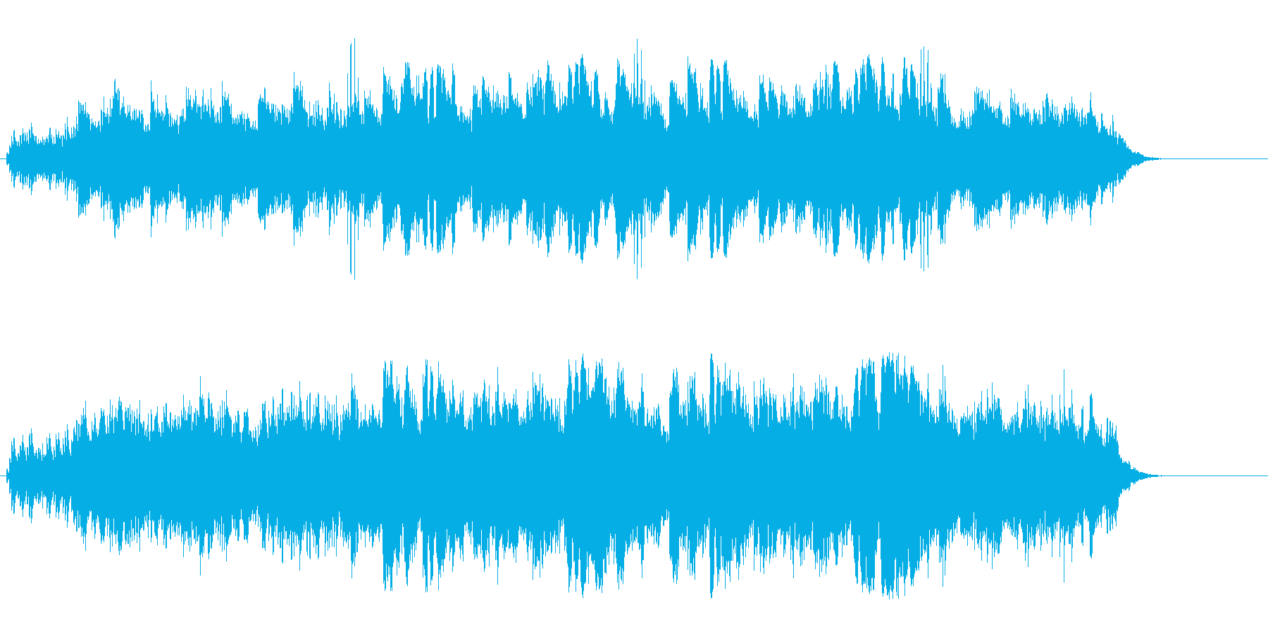 湖に月の光が青く浮かび上がる環境音楽の再生済みの波形
