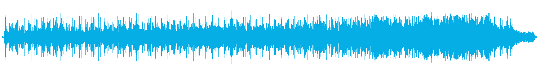 感傷的なニューミュージック風ポップスの再生済みの波形