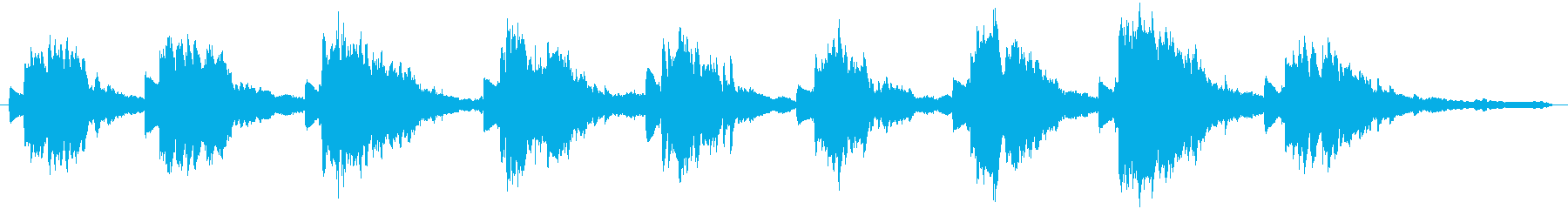 波のような癒し系BGM/ピアノ生演奏の再生済みの波形