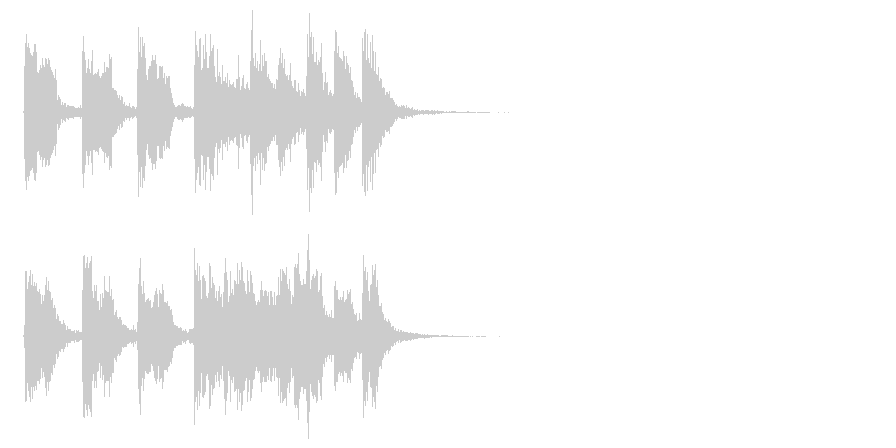 爽やかで明るいおしゃれな音楽の未再生の波形