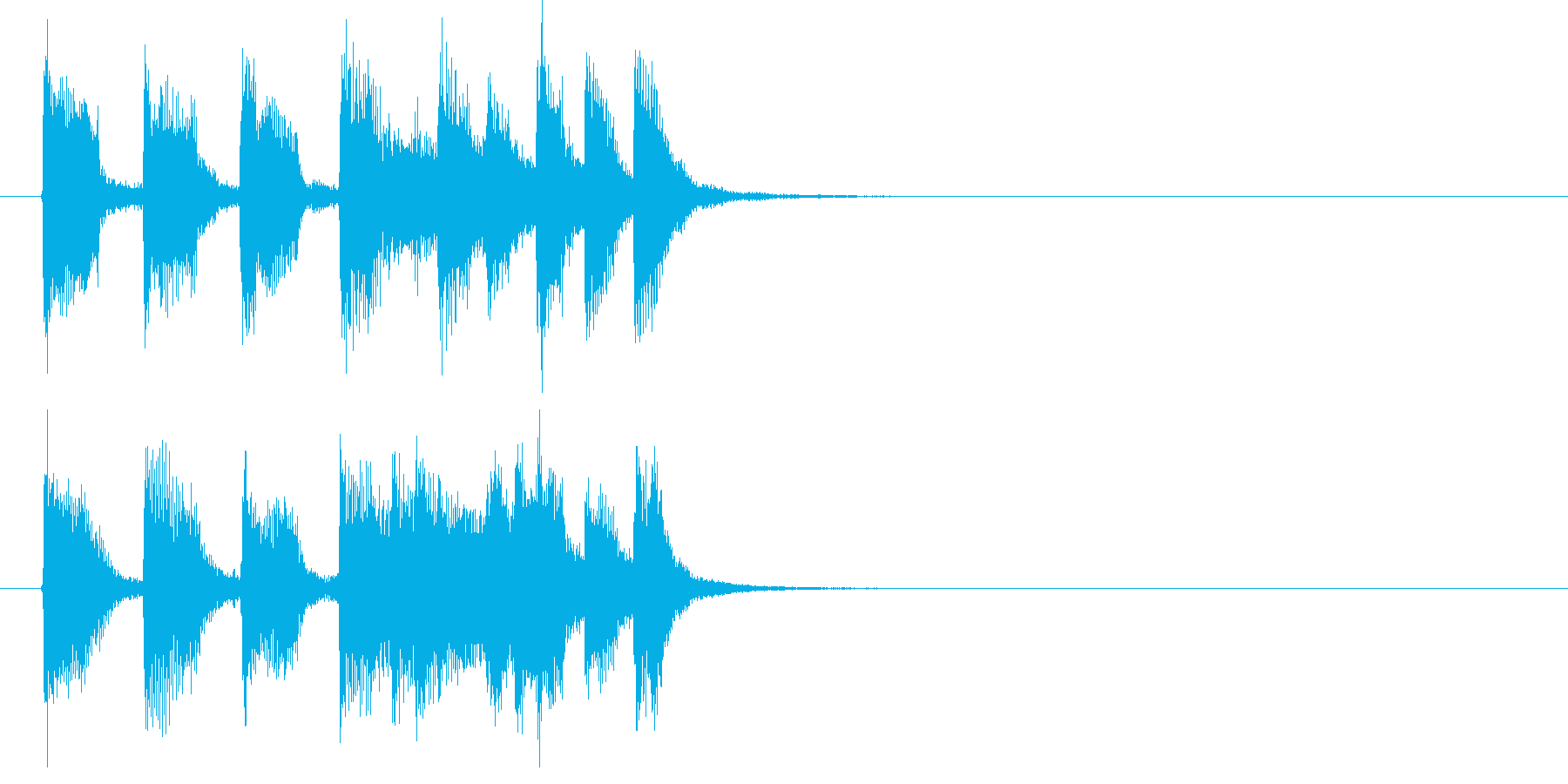 爽やかで明るいおしゃれな音楽の再生済みの波形