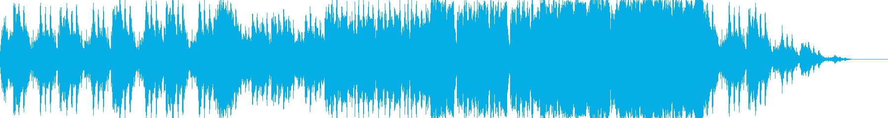 勇壮で力強い曲の再生済みの波形