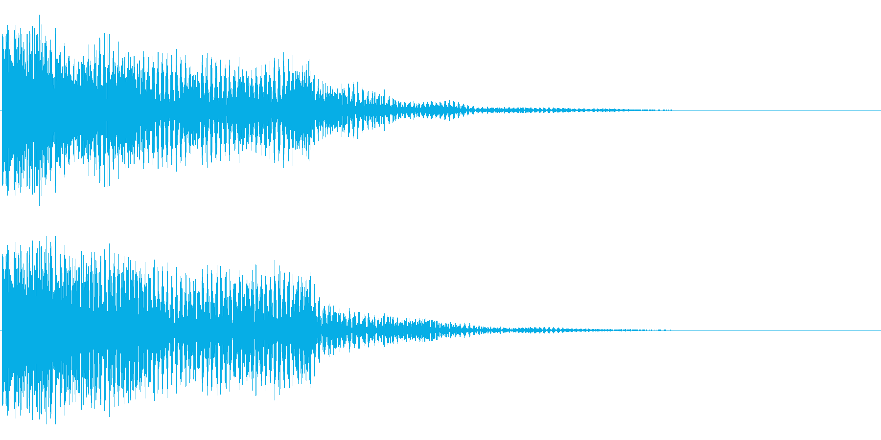 トゥーー(響き有)の再生済みの波形