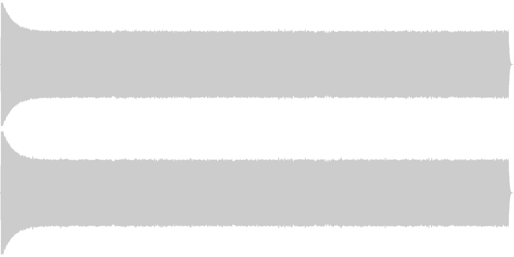 プヨヨヨヨヨ。言葉を伏せる音(高・長)の未再生の波形
