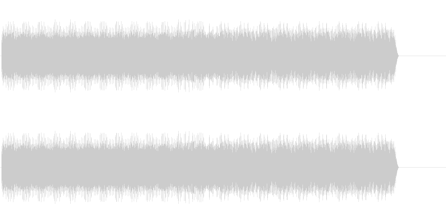 耳を塞ぎたくなるような音の未再生の波形