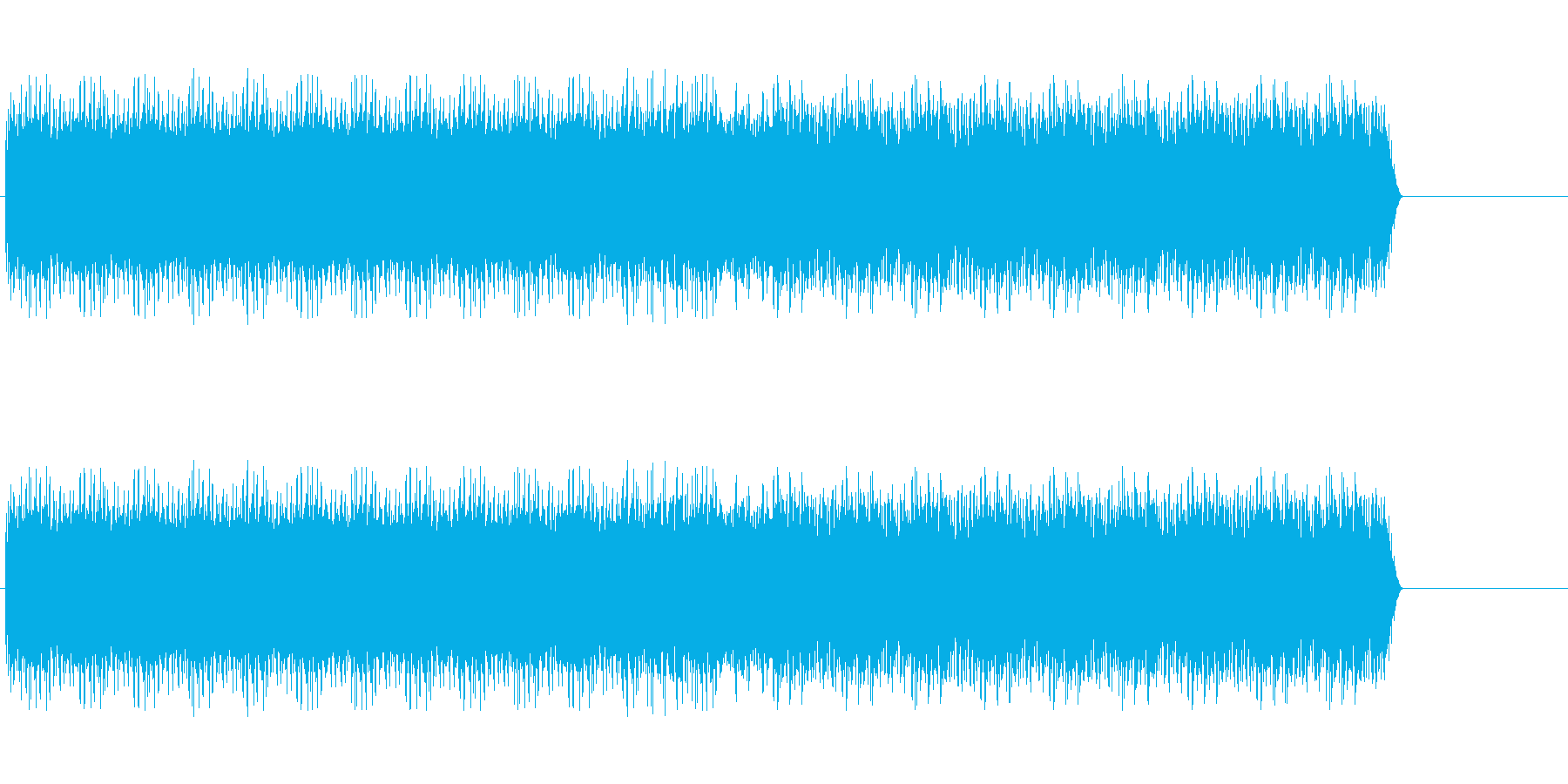 耳を塞ぎたくなるような音の再生済みの波形