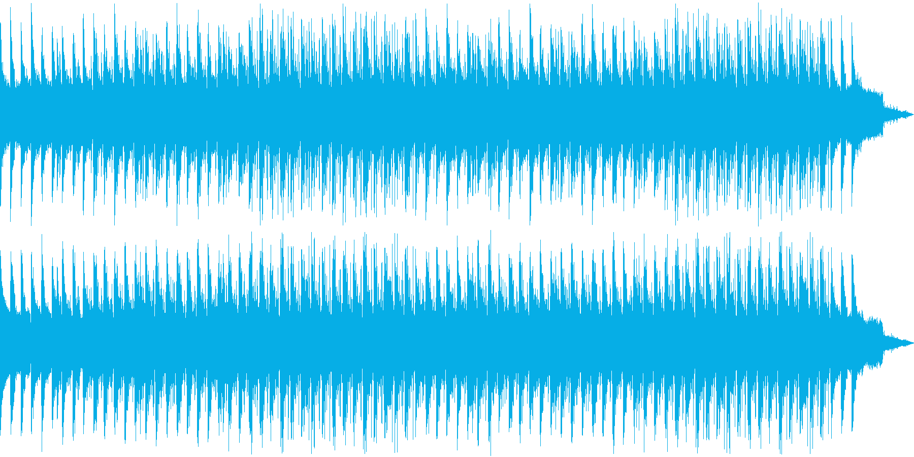 【切ない系】雨音の再生済みの波形
