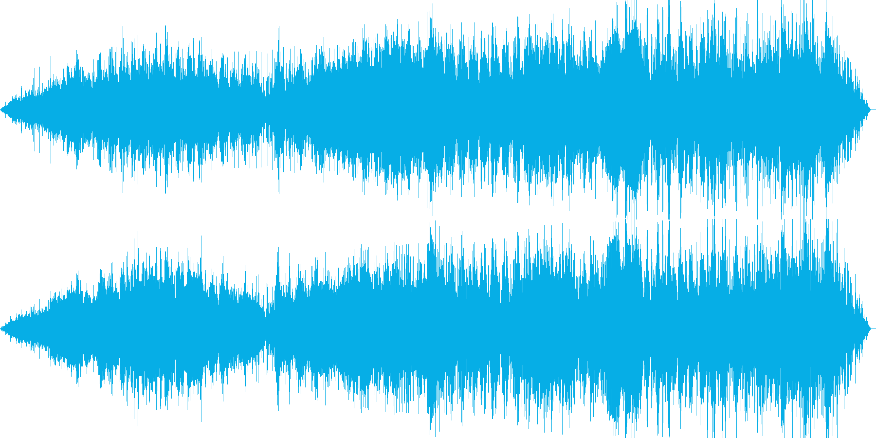 ギターの音を中心にのんびりForestの再生済みの波形