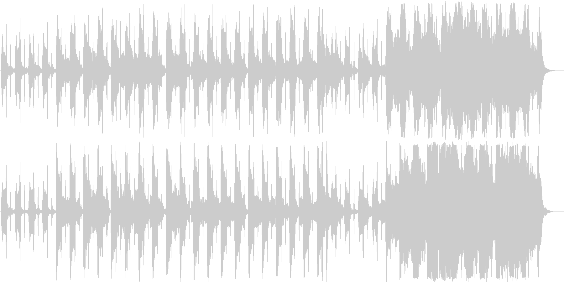 ほのぼのしたシンセ・木琴などの曲短めの未再生の波形