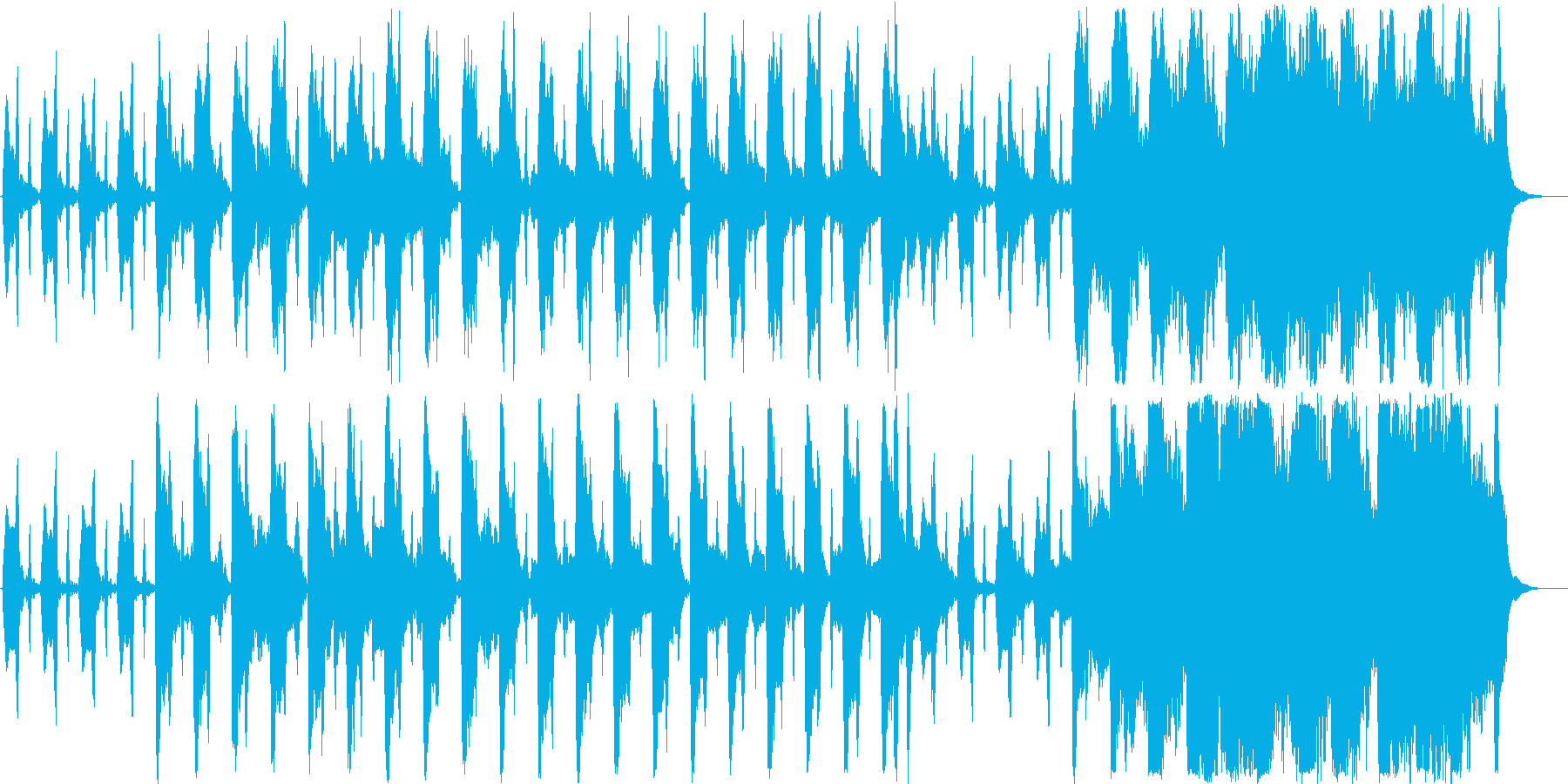 ほのぼのしたシンセ・木琴などの曲短めの再生済みの波形