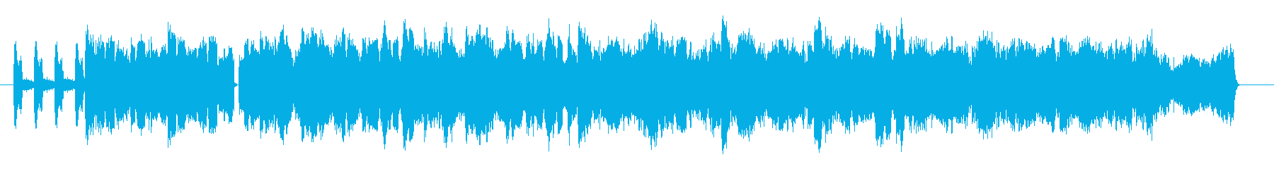 Techno music that the complex beat is impressive's reproduced waveform