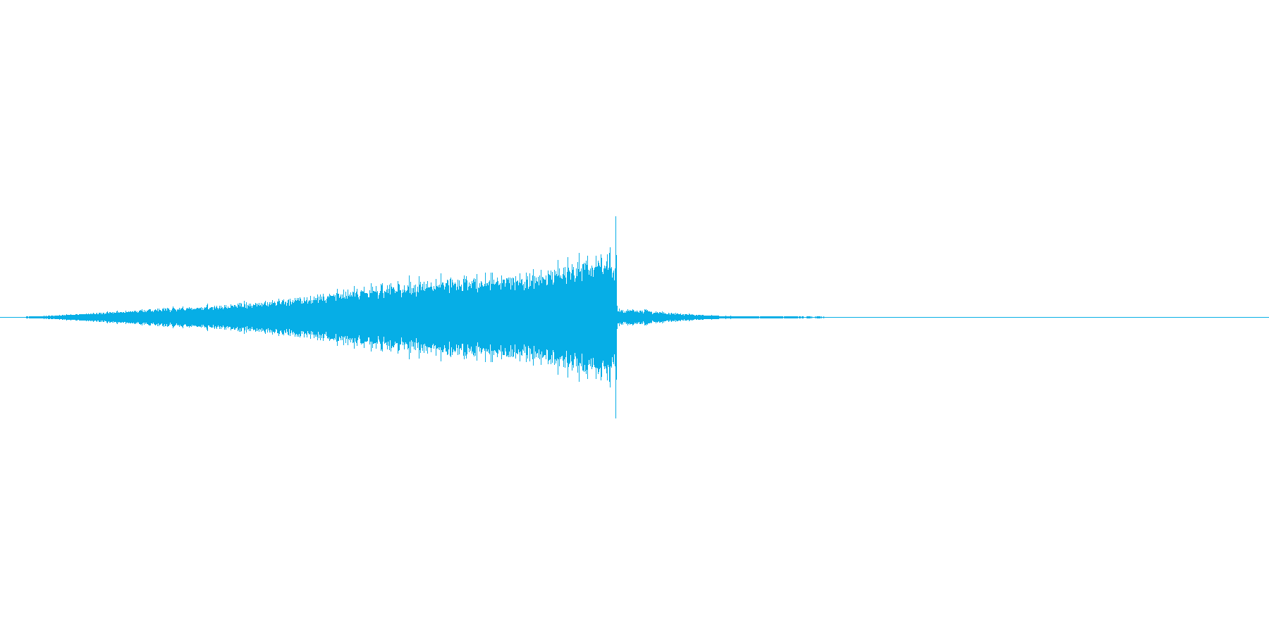 キーン(嫌な予感、リバース音)の再生済みの波形