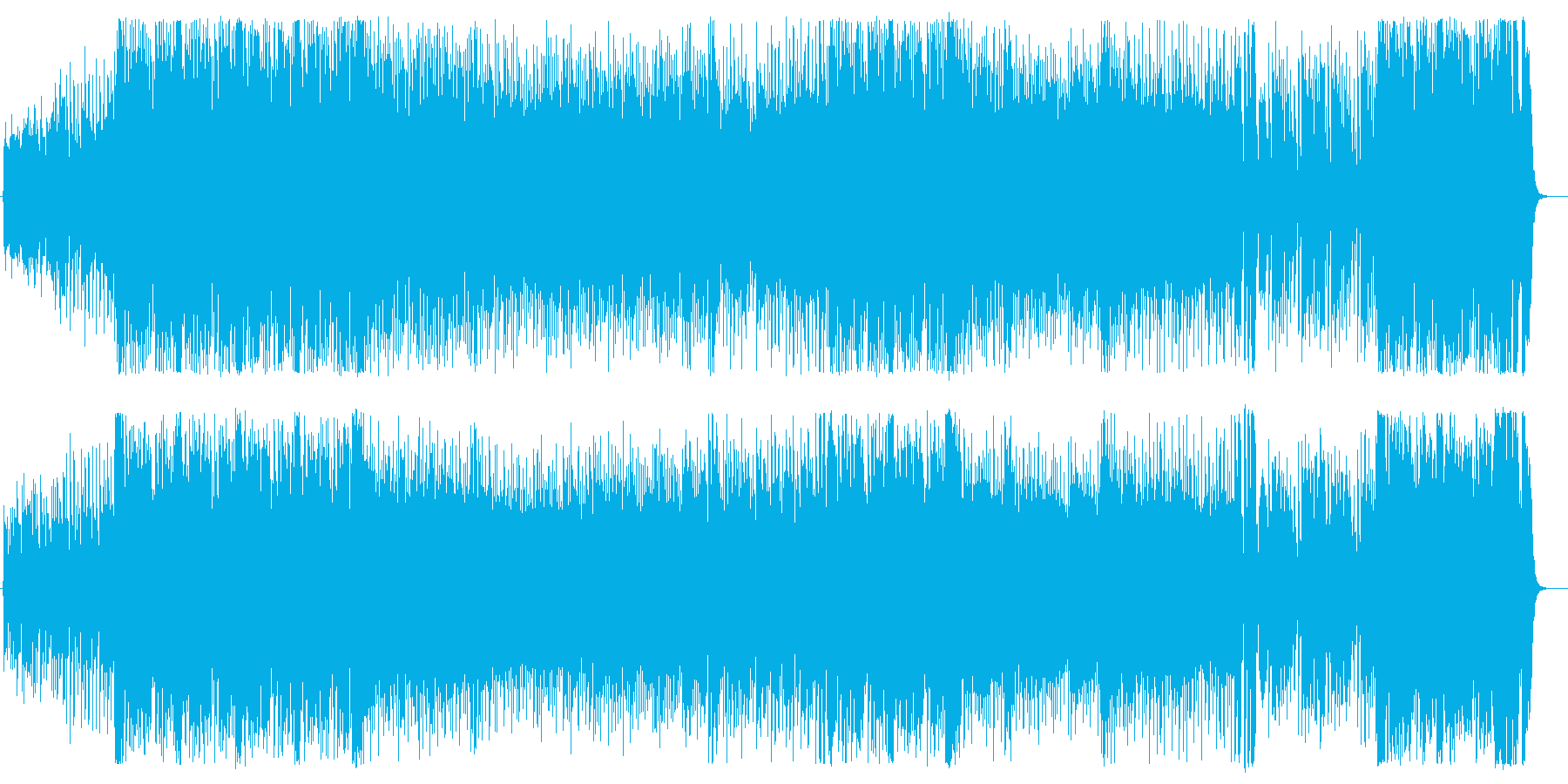 疾走感のある現代的シンセポップの再生済みの波形