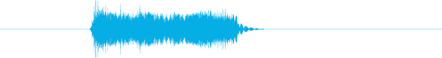 チューインチュ(敵に攻撃されるような音)の再生済みの波形