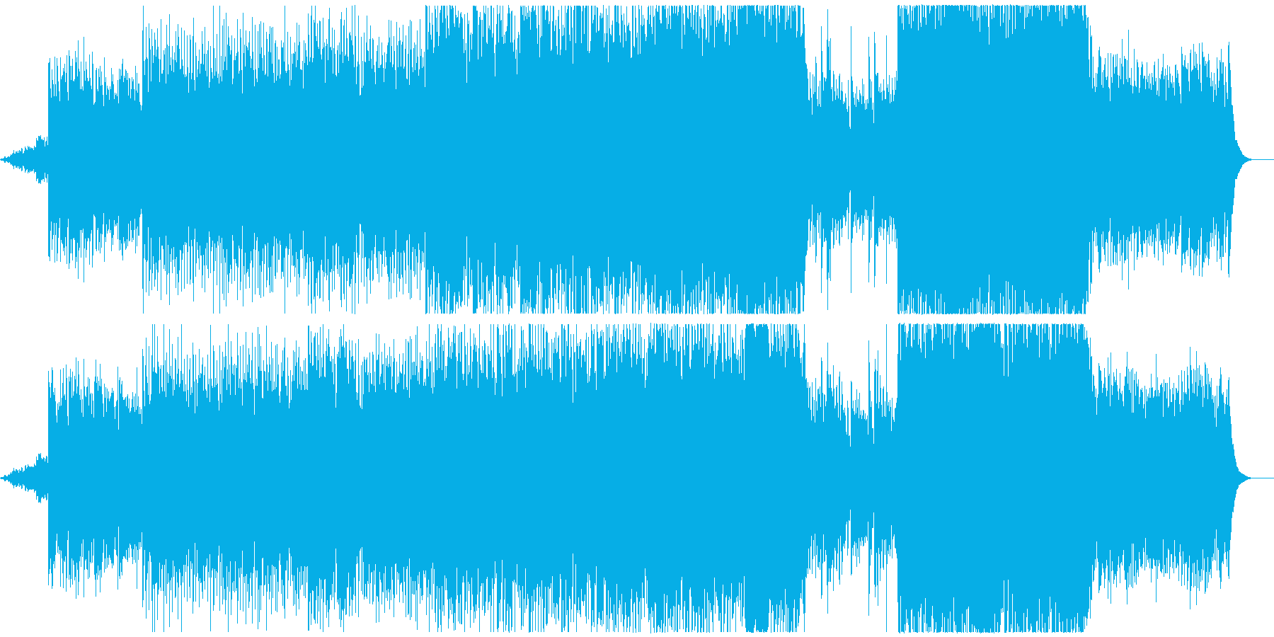 アコギを使用したゆったりとした映像的な曲の再生済みの波形