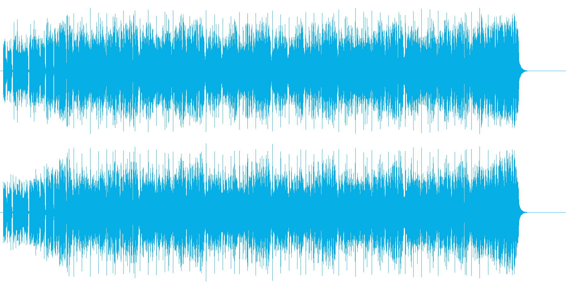 ラップ調ファンク/テクノの再生済みの波形